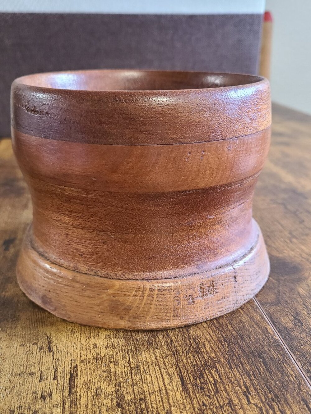 wooden bowl/plant stand